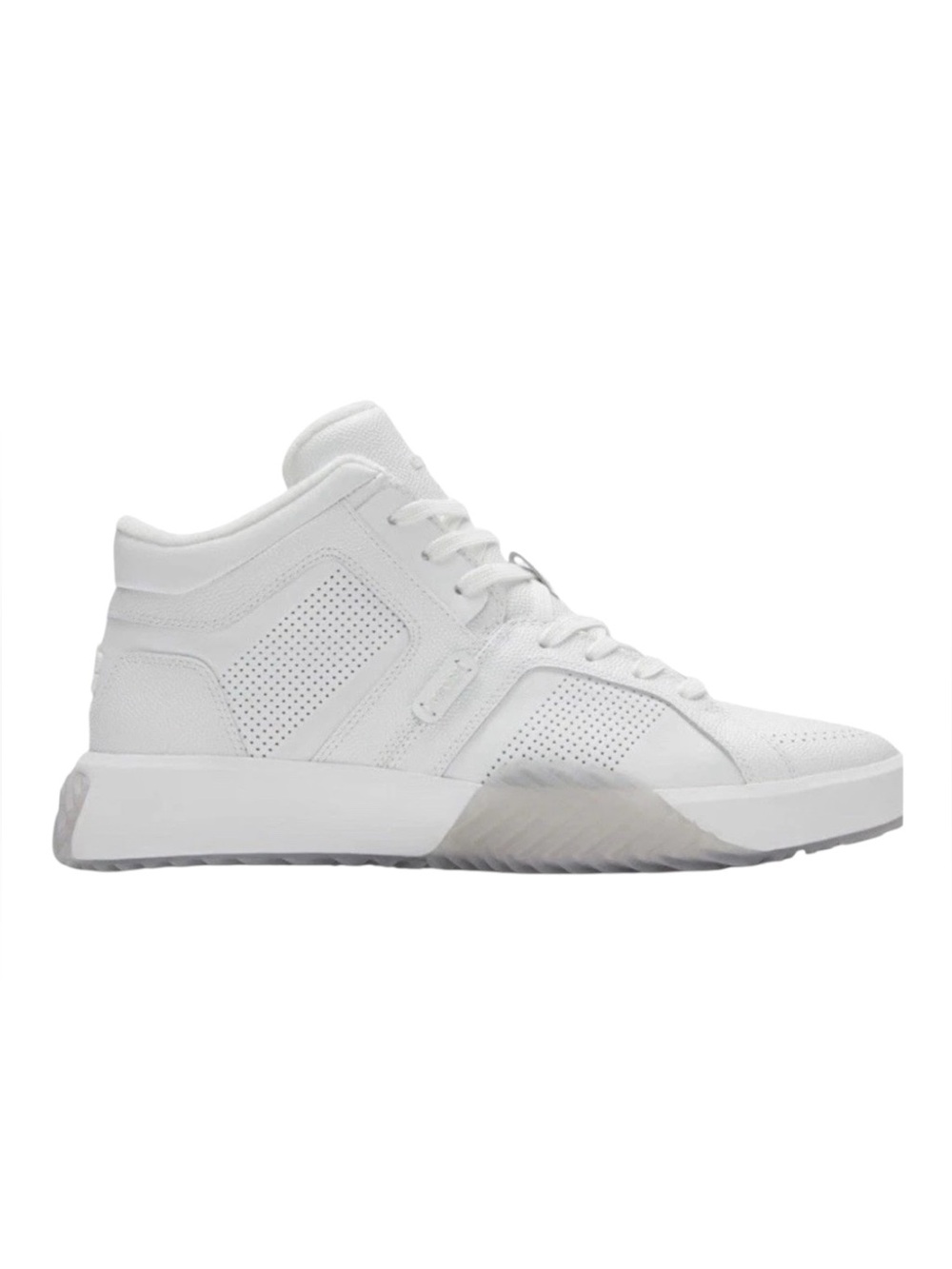 G/FORE G.112 LEATHER MID-TOP STREET SHOE, WHITE, SIZE 11.5, NEW WITH TAGS no box